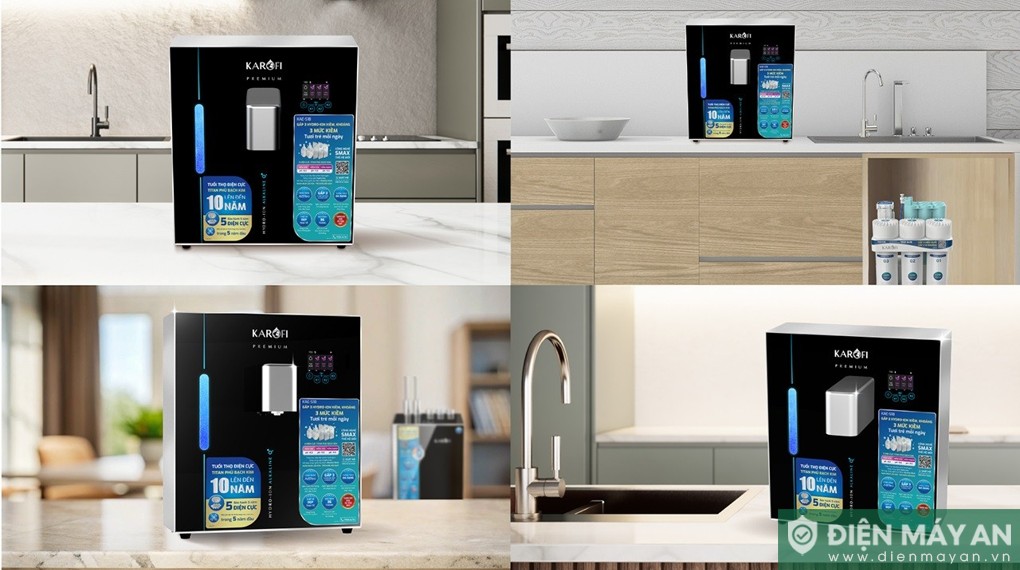 Máy chuyển đổi Hydro-ion kiềm Karofi KAE-S18 5 tấm điện cực